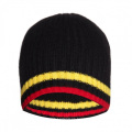 16FZBE02 hombres rib knit beanie tira cashmere beanie hat